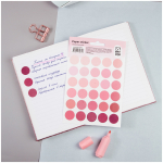 Наклейки бумажные MESHU "Trecker dots pink", 12*18см, 30 наклеек, европодвес. MS_41675, 328507