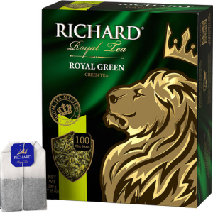 Чай RICHARD "Royal Green" зеленый, 100 пакетиков по 2 г, 610150. 620747 ― Кнопкару. Саранск