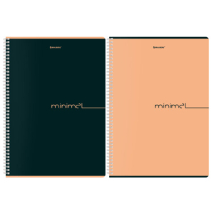 Тетрадь А4, 96 л., BRAUBERG, гребень, клетка, матовая ламинация, "Минимал_Цвет" (микс в спайке). 405319 ― Кнопкару. Саранск