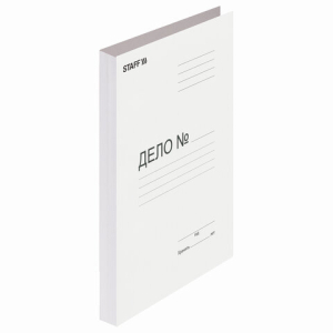Скоросшиватель картонный STAFF, гарантированная плотность 310 г/м2, до 200 листов. 121119 ― Кнопкару. Саранск