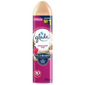 Освежитель воздуха аэрозольный 300 мл, GLADE "Японский сад". 602166 ― Кнопкару. Саранск