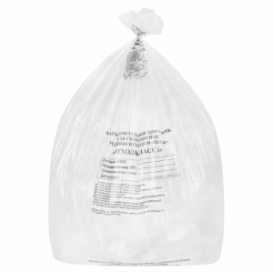 Пакеты для медицинских отходов КОМПЛЕКТ 50 шт., класс А (белые) 60 л, 70х80 см, 16 мкм, ПТП "Киль". 631281 ― Кнопкару. Саранск