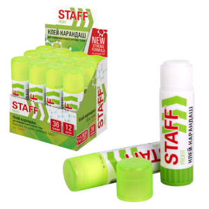 Клей-карандаш УСИЛЕННЫЙ STAFF Profit, 36 г, PVP-основа. 228663 ― Кнопкару. Саранск