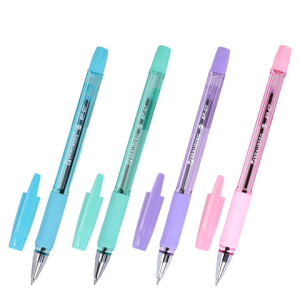Ручка шариковая BRAUBERG BP-GT PASTEL, СИНЯЯ, корпус ассорти, пишущий узел 0,7 мм, линия письма 0,35 мм. 144503 ― Кнопкару. Саранск
