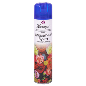 Освежитель воздуха аэрозольный, 300 мл, МЕЛОДИЯ "АРОМАТНЫЙ БУКЕТ". 605346 ― Кнопкару. Саранск