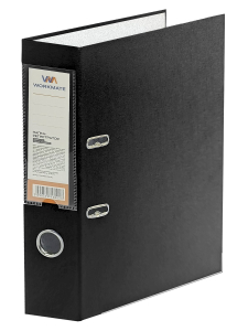 Папка-регистратор Workmate 75 мм, ПП, черная, карман, с металлической окантовкой. 15-8106 ― Кнопкару. Саранск