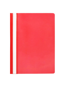 Папка-скоросшиватель Workmate, А4, 120 мкм, пластиковая, красная с прозрачным верхом. 15-8748 ― Кнопкару. Саранск