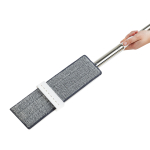 Швабра c отжимом, плоская, OfficeClean Professional, мет. ручка 120 см., две насадки из микрофибры. 374083