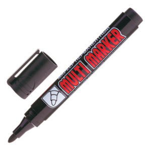 Маркер перманентный CROWN "Multi Marker", ЧЕРНЫЙ, круглый наконечник, 3 мм, CPM-800. 151552 ― Кнопкару. Саранск