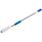 Ручка шариковая MunHwa "MC Gold" синяя, 0,5мм, грип, штрих-код. BMC-02, 207858