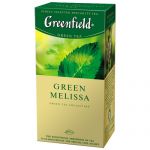 Чай Greenfield "Green Melissa", зеленый с мелиссой, 25 фольг. пакетиков по 1,5г. 0435-10