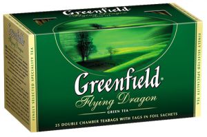 Чай Greenfield "Flying Dragon", зеленый, 25 фольг. пакетиков по 2г. 0358-10, 159080 ― Кнопкару. Саранск