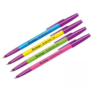 Ручка шариковая Berlingo "W-219 Color" синяя, 0,7мм, ассорти. CBp_70912,223702 ― Кнопкару. Саранск