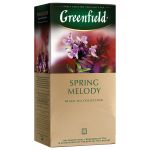 Чай Greenfield "Spring Melody", черный с ароматом мяты, чабреца, 25 фольг. пакетиков по 2г. 0525-10,182070