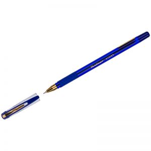 Ручка шариковая Berlingo "xGold" синяя, 0,7мм, игольчатый стержень, грип. CBp_07500, 243017 ― Кнопкару. Саранск