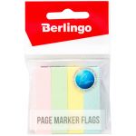 Флажки-закладки Berlingo 12*50мм, 100л*4 пастельных цвета, европодвес. LSz_50125, 254410