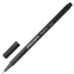 Ручка капиллярная черная 0,4мм BRAUBERG "Aero" Арт. 142252 ― Кнопкару. Саранск