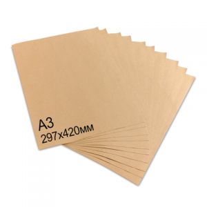 Крафт-бумага в листах А3, 297х420 мм, плотность 78 г/м2, 100 листов, OfficeSpace. Арт. 319716 ― Кнопкару. Саранск