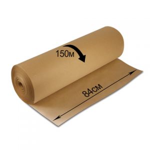 Крафт-бумага в рулоне, 840 мм x 150 м, плотность 78 г/м2, Марка А (Коммунар), BRAUBERG. 440147 ― Кнопкару. Саранск