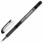 Ручка гелевая BRAUBERG "Profi-Gel PRO", ЧЕРНАЯ, линия письма 0,4 мм, игольчатый наконечник 0,5 мм, печать на корпусе. 144124