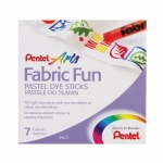 Пастель для ткани PENTEL "Fabric Fun", 7 цветов, картонная упаковка. Арт. PTS-7