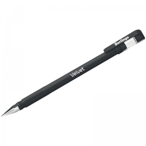 Ручка гелевая Berlingo "Velvet" черная, 0,5мм, прорезиненный корпус. CGp_50125, 243042 ― Кнопкару. Саранск