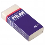 Ластик каучуковый Milan 4024, белый, карт. держатель. 973203