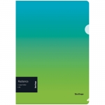 Папка-уголок Berlingo "Radiance", А4, 200мкм, голубой/зеленый градиент. Арт. LFp_A4003