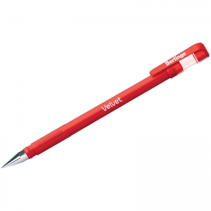 Ручка гелевая Berlingo "Velvet" красная, 0,5мм, прорезиненный корпус. CGp_50127, 243047 ― Кнопкару. Саранск