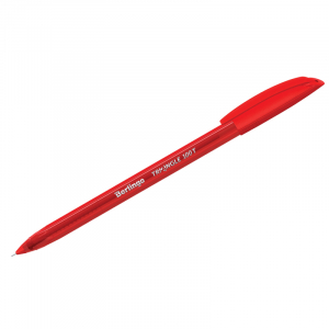 Ручка шариковая Berlingo "Triangle 100T" красная, 0,7мм, трехгран., игольчатый стержень. CBp_07108,243016 ― Кнопкару. Саранск