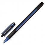 Ручка шариковая масляная с грипом UNI (Япония) "JetStream", СИНЯЯ, корпус синий, узел 0,7 мм, линия письма 0,35 мм. SX-101-07 BLUE