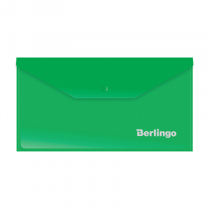 Папка-конверт на кнопке Berlingo, С6, 180мкм, зеленая. AKk_06304,153946 ― Кнопкару. Саранск