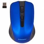 Мышь беспроводная SONNEN V99, USB, 1000/1200/1600 dpi, 4 кнопки, оптическая, синяя. 513530