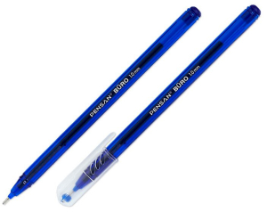 Ручка шариковая масляная PENSAN "Buro", СИНЯЯ, игольчатый узел 1 мм, линия письма 0,8 мм, 2270. 143833 ― Кнопкару. Саранск