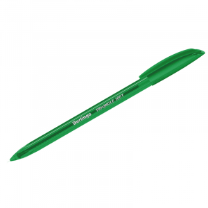 Ручка шариковая Berlingo "Triangle 100T" зеленая, 0,7мм, трехгран., игольчатый стержень. CBp_07109, 255136 ― Кнопкару. Саранск
