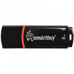Память Smart Buy "Crown" 8GB, USB 2.0 Flash Drive, черный. SB8GBCRW-K, 227878 ― Кнопкару. Саранск