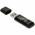 Память Smart Buy "Glossy" 32GB, USB 2.0 Flash Drive, черный. SB32GBGS-K, 230854