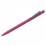 Ручка подарочная шариковая Berlingo "Golden Classic" синяя, 0,7мм, корпус розовый/хром, поворот, пластик. футляр. Арт. CPs_73012
