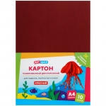 Картон цветной А4, ArtSpace, 10л., тонированный, красный, 180г/м2. КТ1А4_37996