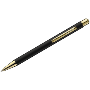 Ручка шариковая Luxor "Nova" синяя, 1,0мм, корпус черный/золото, кнопочный механизм. 8236 ― Кнопкару. Саранск