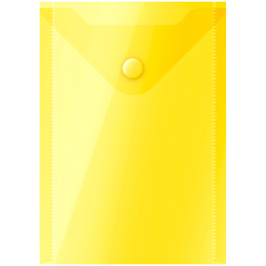 Папка-конверт на кнопке OfficeSpace А6 (105*148мм), 150мкм, пластик, желтая. 281227 ― Кнопкару. Саранск