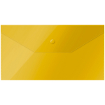 Папка-конверт на кнопке OfficeSpace С6, 150мкм, пластик, желтая. 281223