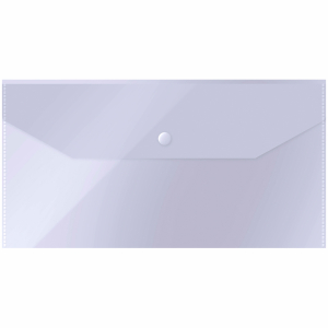 Папка-конверт на кнопке OfficeSpace С6, 150мкм, пластик, прозрачная. 267534 ― Кнопкару. Саранск