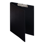 Папка-планшет с зажимом OfficeSpace А4, бумвинил, черный. 276563