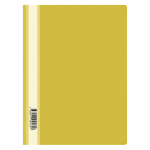 Папка-скоросшиватель пластик. OfficeSpace А4, 120мкм, желтая с прозр. верхом. 240673