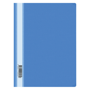 Папка-скоросшиватель пластик. OfficeSpace А4, 160мкм, голубая с прозр. верхом. 162560 ― Кнопкару. Саранск