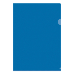 Папка-уголок OfficeSpace А4, 100мкм, пластик, прозрачная синяя. Fmu15-11_882, 254337
