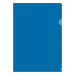 Папка-уголок OfficeSpace А4, 150мкм, пластик, прозрачная синяя. Fmu15-5_870,162535