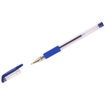 Ручка гелевая OfficeSpace синяя, 0,5мм, грип. GLL10_1329, 241088