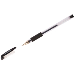 Ручка гелевая OfficeSpace черная, 0,5мм, грип.GLL10_1331, 241089